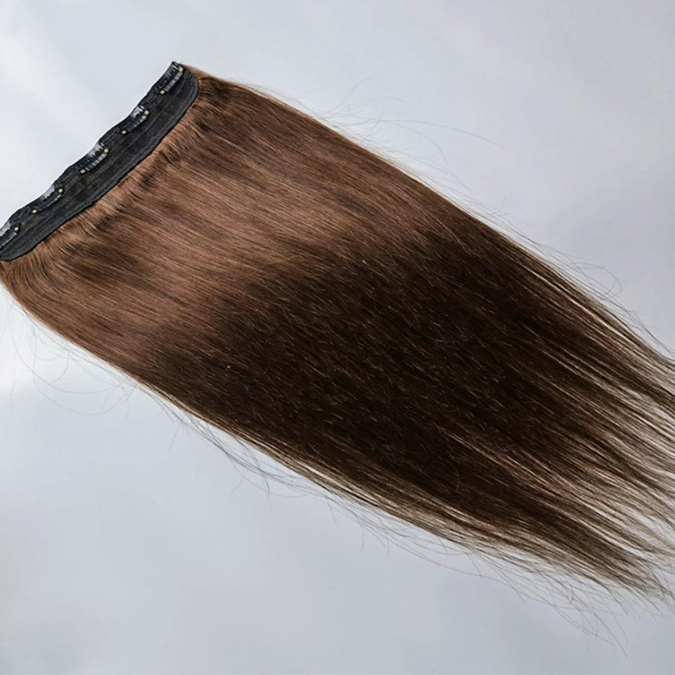 #2 Straight 5 Clips In One Piece 100% Human Hair For Woman