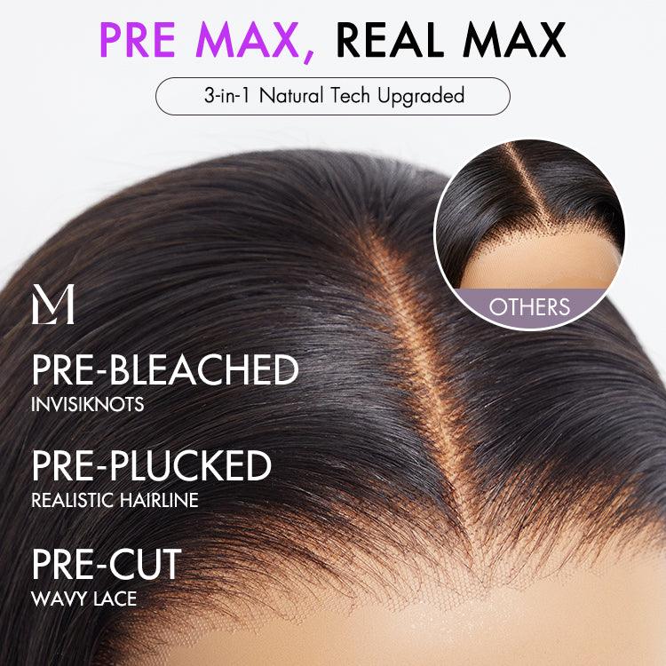 Super Natural Hairline Silky Straight Glueless 13x4 Frontal Lace Wig Human Hair Pre-Cut Lace