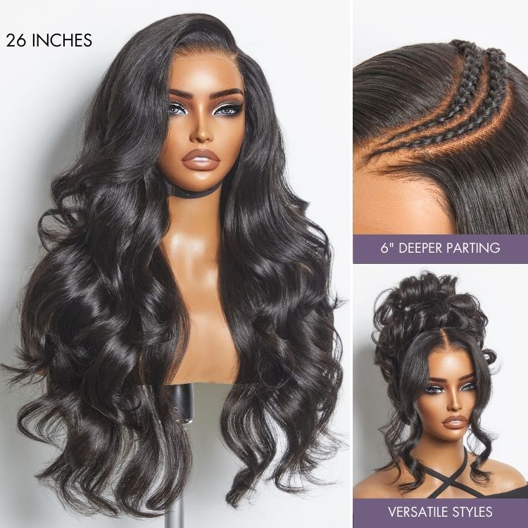 All-Day Comfort™ Wig Glueless 7x6 Closure HD Lace Loose Body Wave Long Wig Pre-Cut Lace