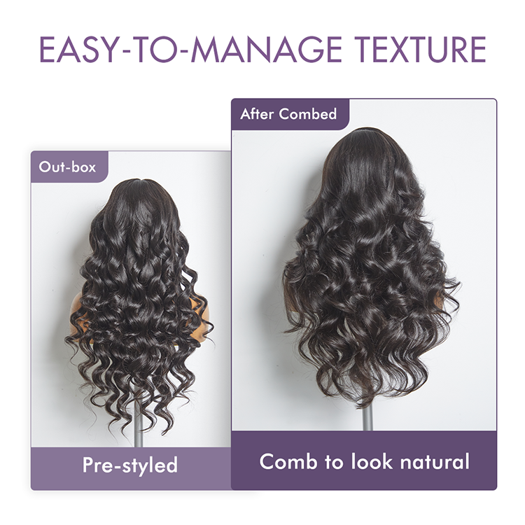 All-Day Comfort™ Wig Glueless 7x6 Closure HD Lace Loose Body Wave Long Wig Pre-Cut Lace