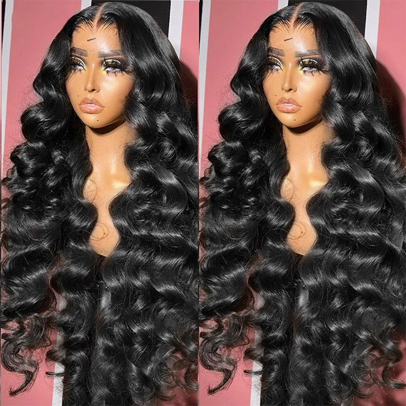 Long HD Glueless Human Hair Wigs 180% Density 5x5/13x6 Straight Body Wave Loose Deep Wave Curly Lace Front Wig
