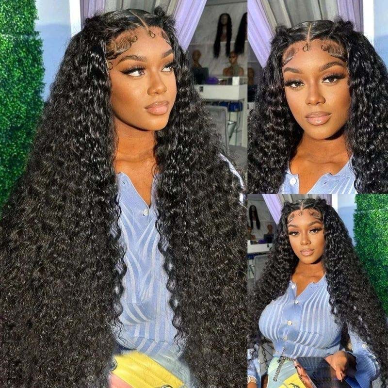 Long HD Glueless Human Hair Wigs 180% Density 5x5/13x6 Straight Body Wave Loose Deep Wave Curly Lace Front Wig
