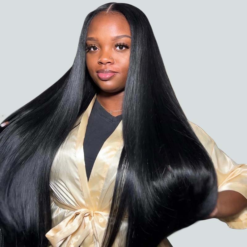 Long HD Glueless Human Hair Wigs 180% Density 5x5/13x6 Straight Body Wave Loose Deep Wave Curly Lace Front Wig