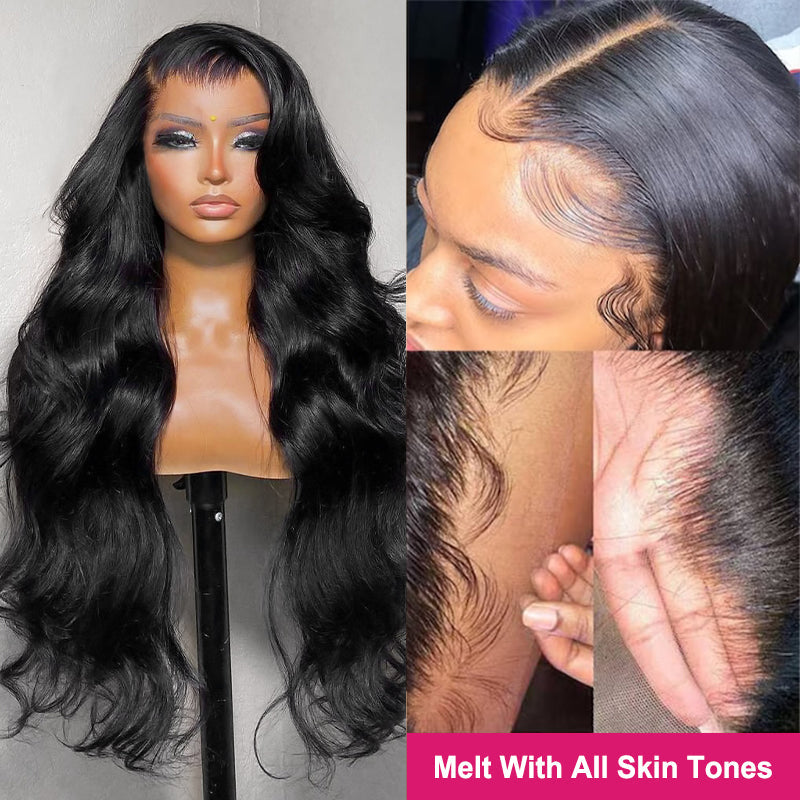 Long HD Glueless Human Hair Wigs 180% Density 5x5/13x6 Straight Body Wave Loose Deep Wave Curly Lace Front Wig