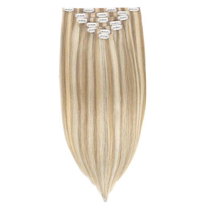 DIRTY BLONDE HIGHLIGHTS (18A/613A) SEAMLESS CLIP-INS