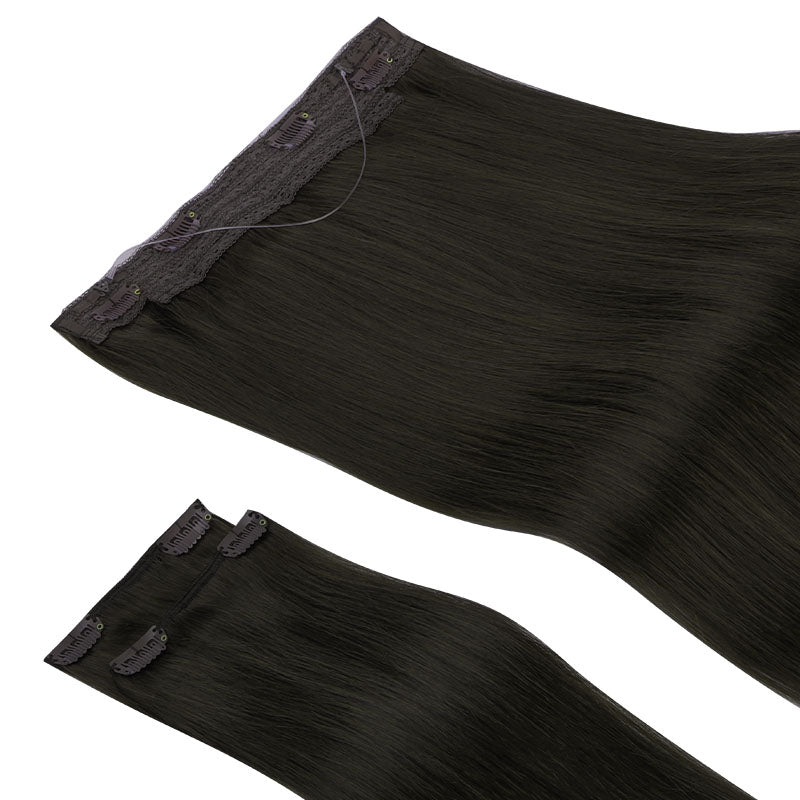 DARK BROWN (2) PRO & WIRE HAIR EXTENSION