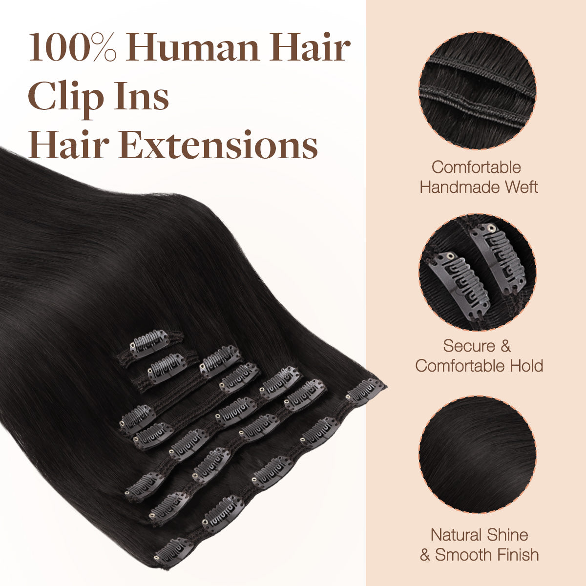Clip in Hair Extensions 150g