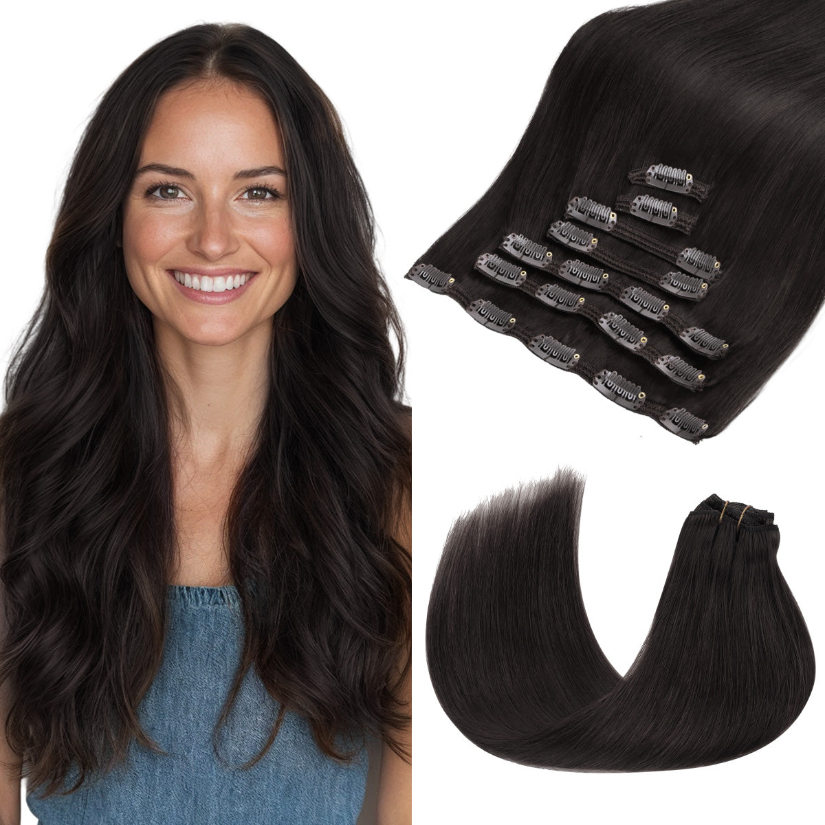Clip in Hair Extensions 150g