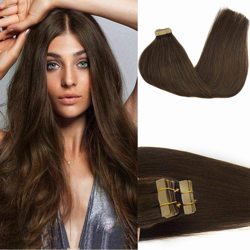 Chocolate Brown (4) Tape In