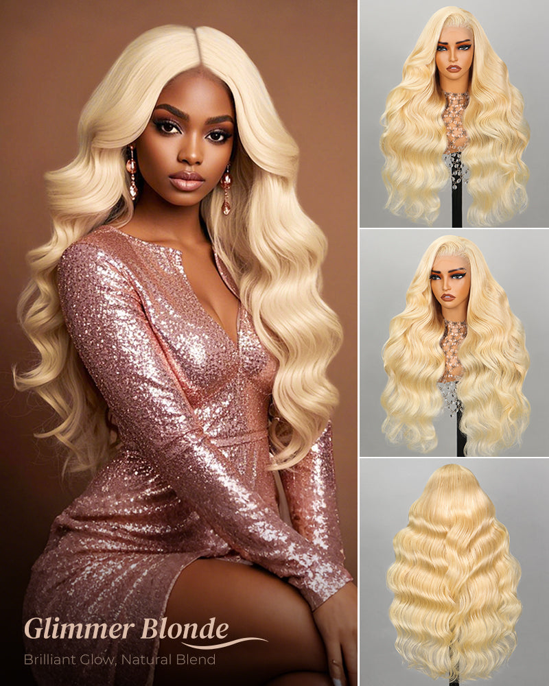 Blonde #613 Body Wave 13x4/6x5 Lace Front Human Hair Wig Free Part