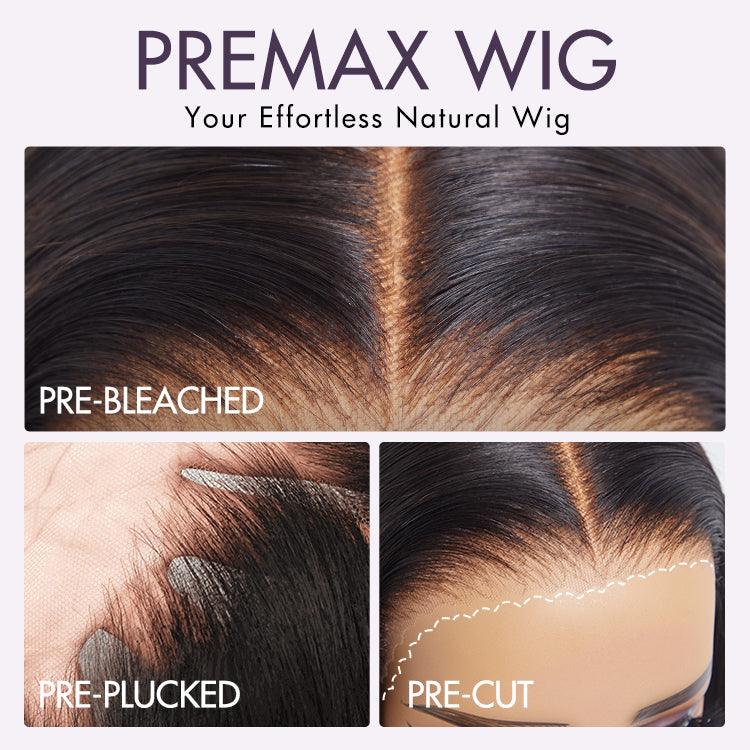 Super Natural Hairline Silky Straight Glueless 13x4 Frontal Lace Wig Human Hair Pre-Cut Lace