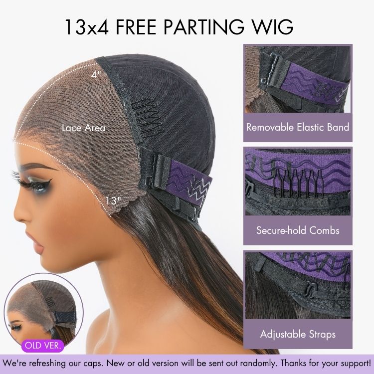 Super Natural Hairline Silky Straight Glueless 13x4 Frontal Lace Wig Human Hair Pre-Cut Lace
