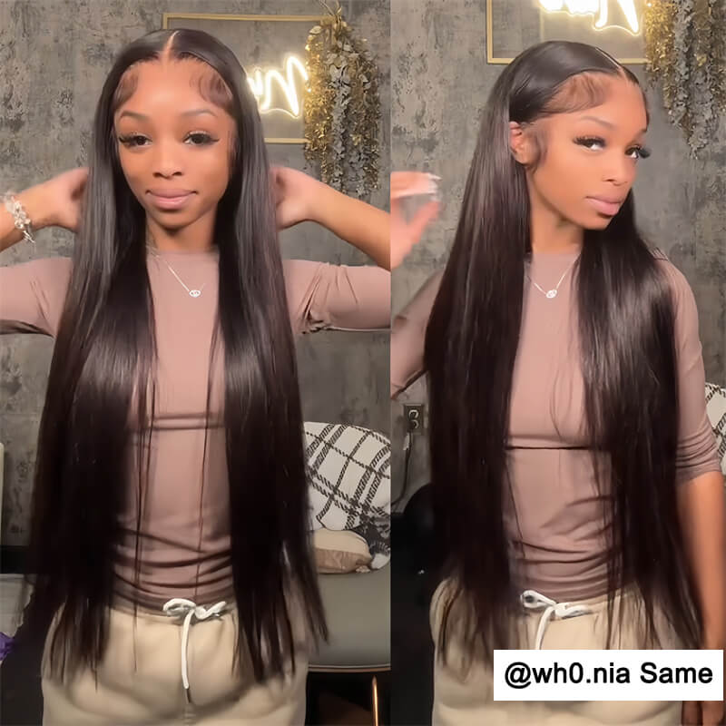 Jasperel Perfect Chocolate Brown Lace Frontal Human Hair Wig For Brown Skin Women