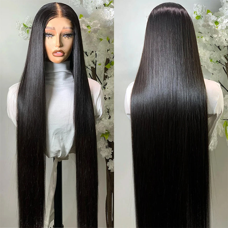 Straight Lace Front Wig 13x6 Lace Frontal Wig 40 Inch Glueless Human Hair Wigs