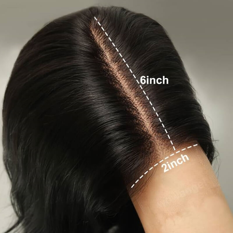Jasperel Kim K 2x6 Lace Closure Wig | Deep Part Human Hair Wig Transparent Lace All Textures