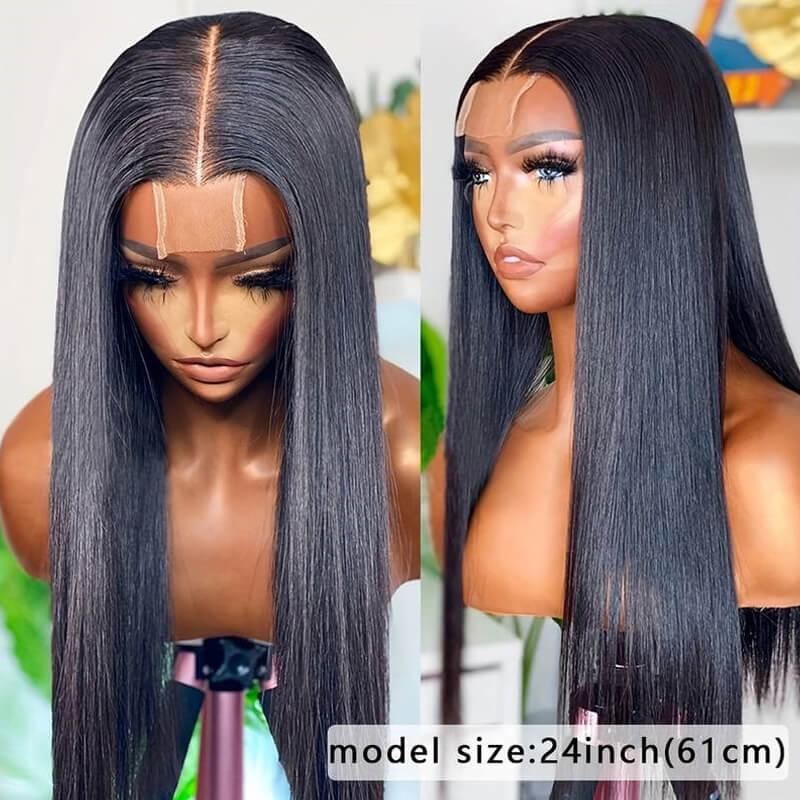 Jasperel Kim K 2x6 Lace Closure Wig | Deep Part Human Hair Wig Transparent Lace All Textures