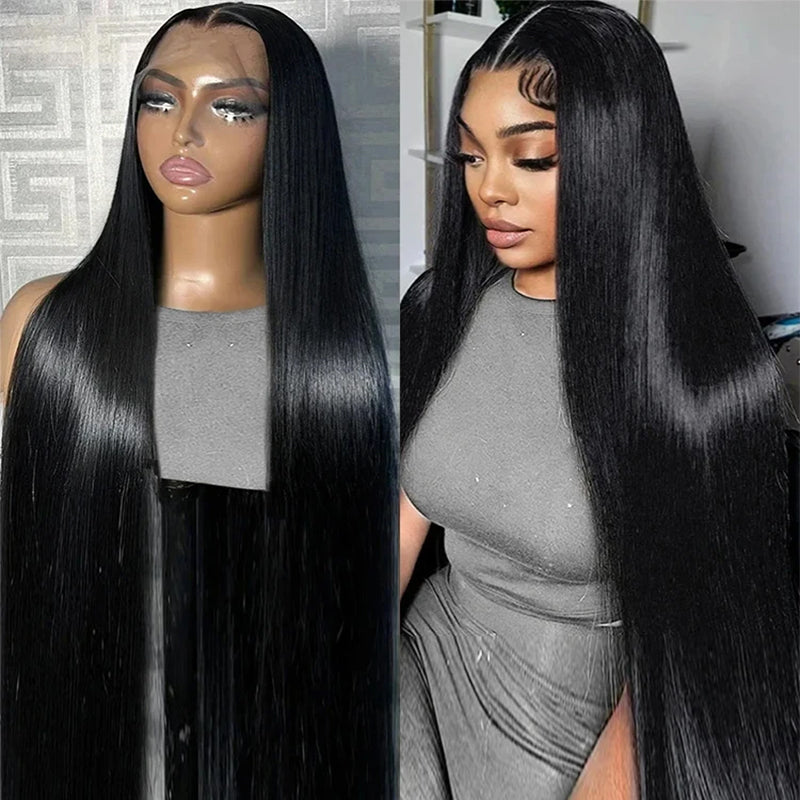 Straight Lace Front Wig 13x6 Lace Frontal Wig 40 Inch Glueless Human Hair Wigs