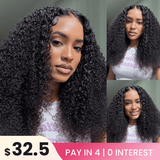 Glueless Wig Curly Human Hair 13x4 Lace Frontal Short Bob Wig Pre Plucked Natural Hairline