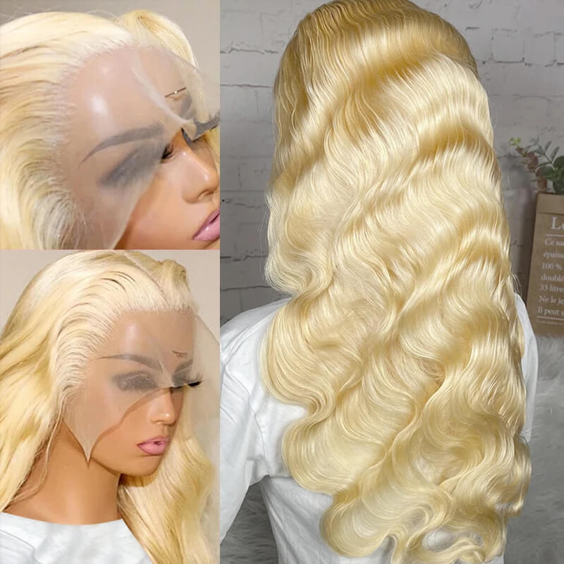 Jasperel #613 Blonde Straight Lace Frontal Wig Dye Friendly Transparent Lace | Blonde Baddie