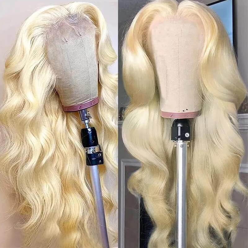 Jasperel #613 Blonde Straight Lace Frontal Wig Dye Friendly Transparent Lace | Blonde Baddie