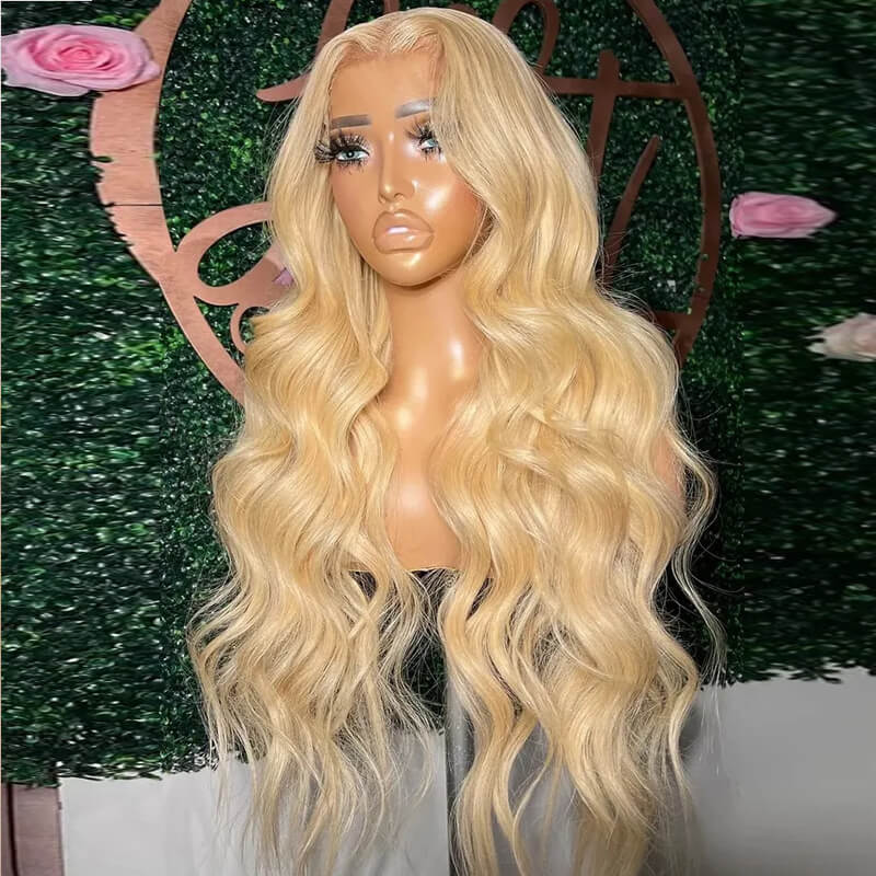 Jasperel #613 Blonde Straight Lace Frontal Wig Dye Friendly Transparent Lace | Blonde Baddie
