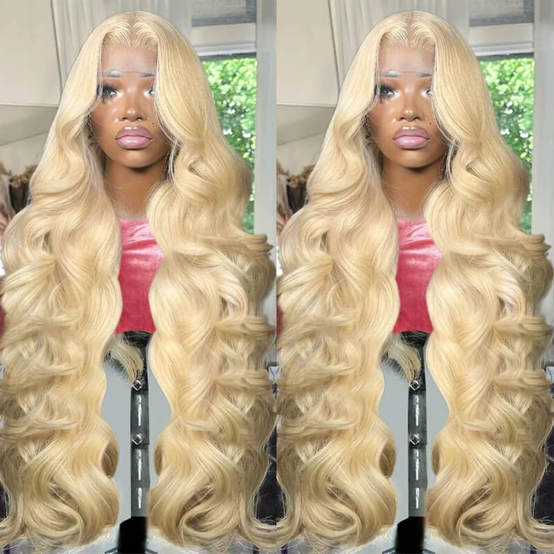 Jasperel #613 Blonde Straight Lace Frontal Wig Dye Friendly Transparent Lace | Blonde Baddie