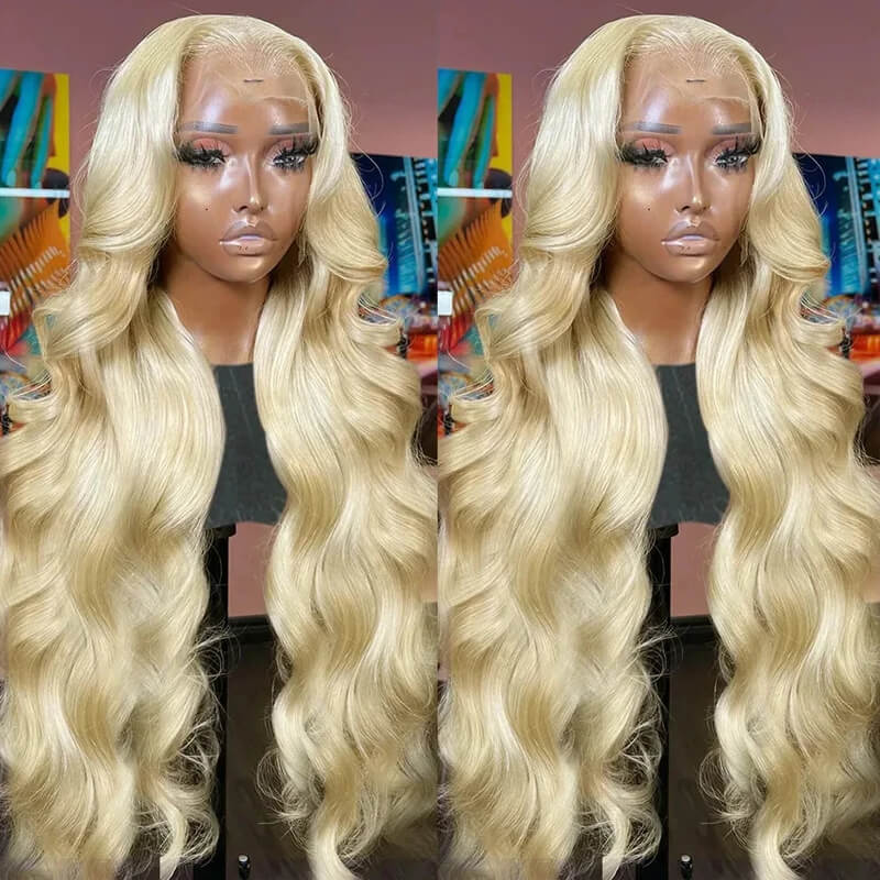 Jasperel #613 Blonde Straight Lace Frontal Wig Dye Friendly Transparent Lace | Blonde Baddie