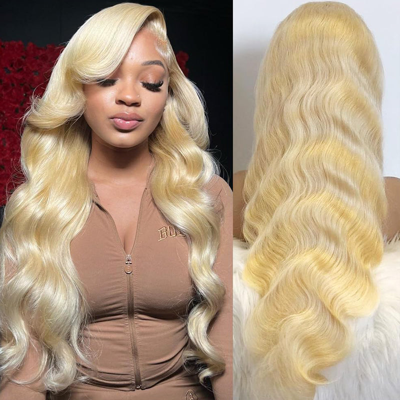 Jasperel #613 Blonde Straight Lace Frontal Wig Dye Friendly Transparent Lace | Blonde Baddie