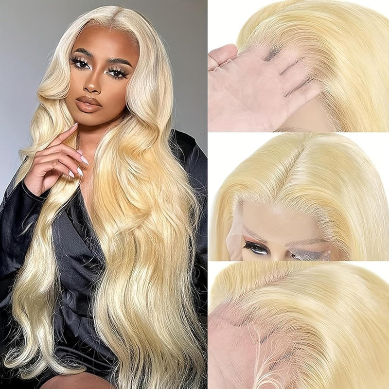 Jasperel #613 Blonde Straight Lace Frontal Wig Dye Friendly Transparent Lace | Blonde Baddie