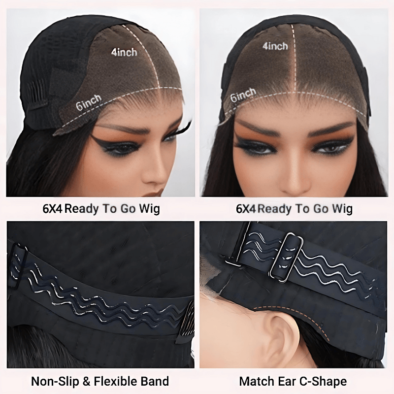 Black Curly 13x4 HD Lace Front Wig 100% Virgin Human Hair Wigs Pre Plucked Hairline
