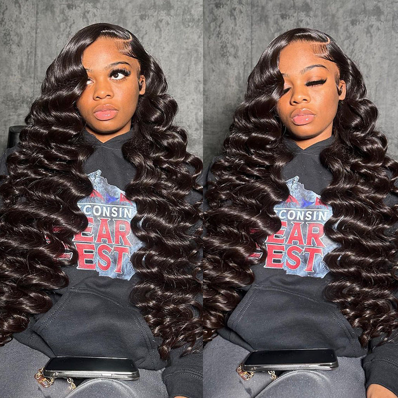 Long HD Glueless Human Hair Wigs 180% Density 5x5/13x6  Straight Body Wave Loose Deep Wave Curly Lace Front Wig