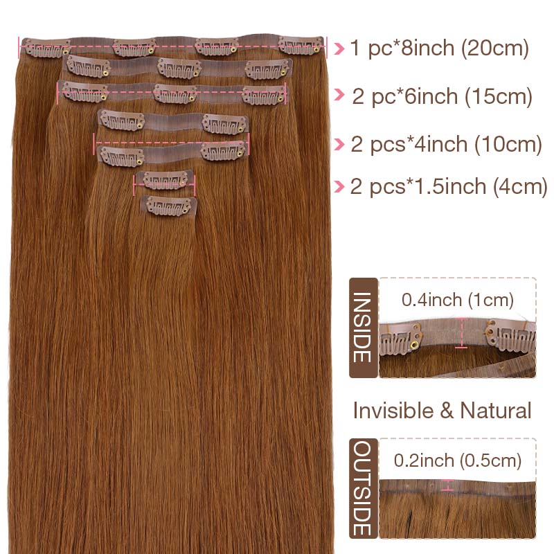 COPPER (350) SEAMLESS CLIP-INS