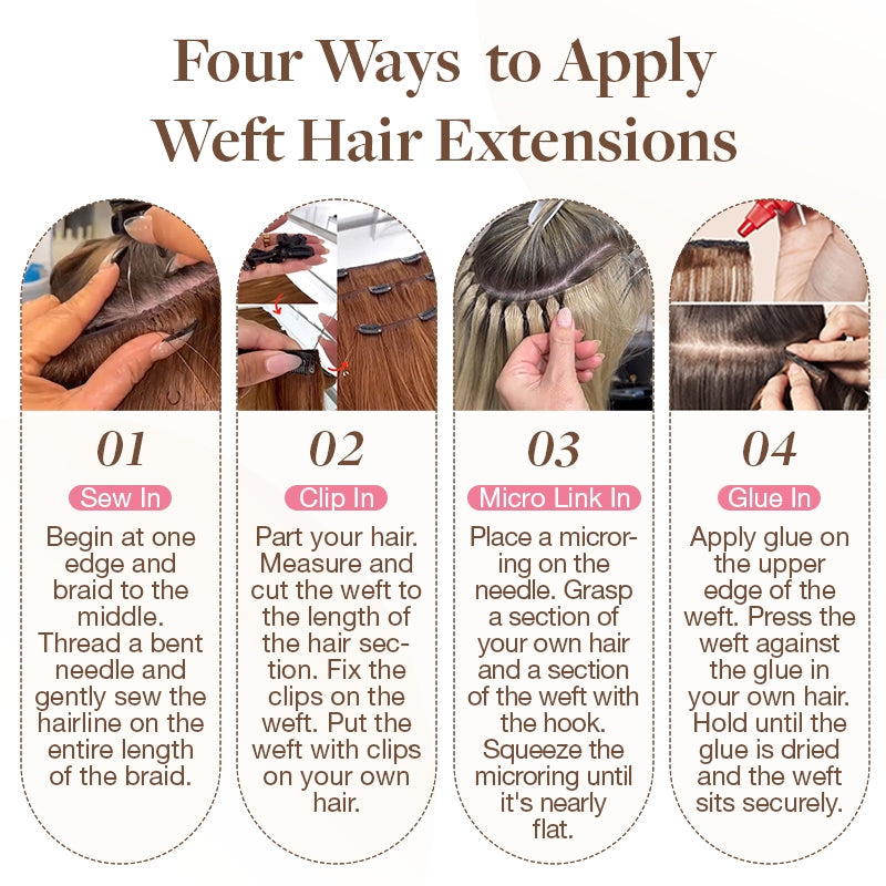 Weft Hair Extensions
