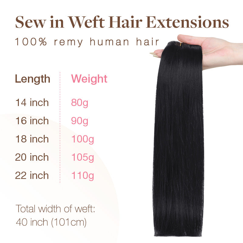 Weft Hair Extensions