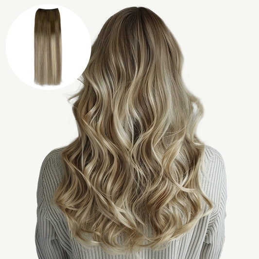 BLEACH BLONDE BALAYAGE (3/8/613) Sew in Weft Hair Extensions