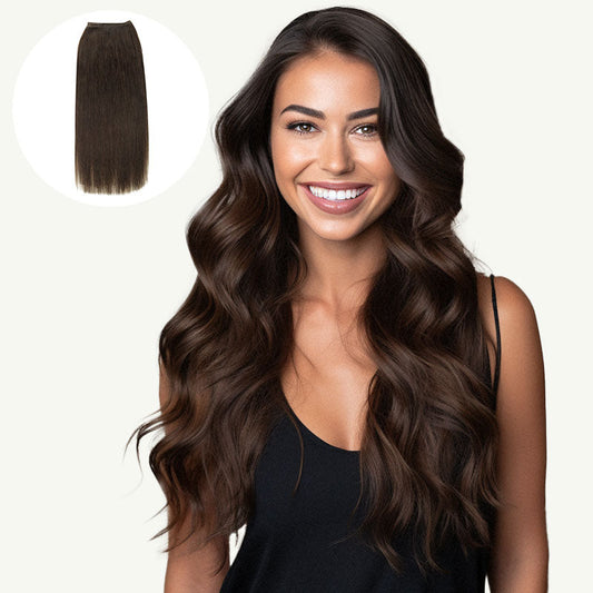 CHOCOLATE BROWN (4) Sew in Weft Hair Extensions