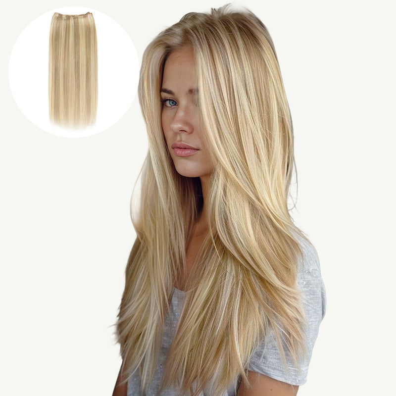 DIRTY BLONDE HIGHLIGHTS (18D/22F) Sew in Weft Hair Extensions