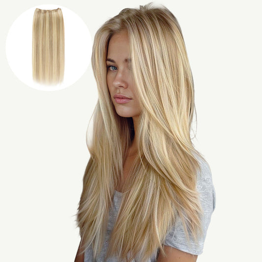 DIRTY BLONDE HIGHLIGHTS (18D/22F) Sew in Weft Hair Extensions