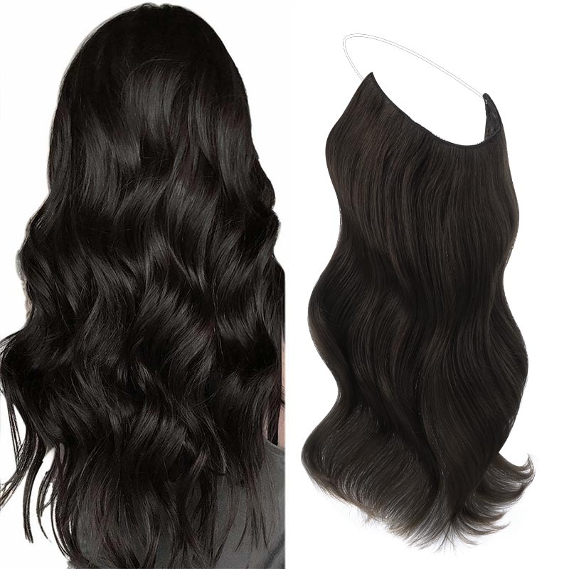 DARK BROWN (2) PRO & WIRE HAIR EXTENSION