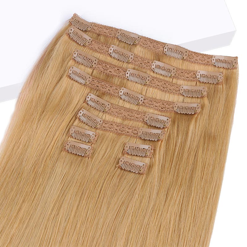 Dirty Blonde (16A) Double Drawn Clip in 160g