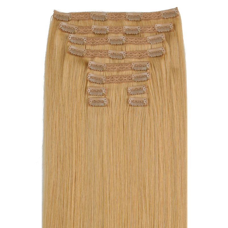 Dirty Blonde (16A) Double Drawn Clip in 160g