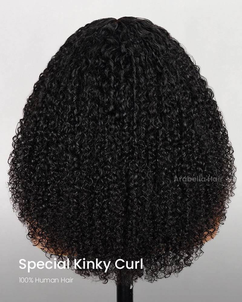 Limited Design Special Jerry Curl Long Bob Natural Black 4x4 Lace Double Drawn Human Hair Wigs