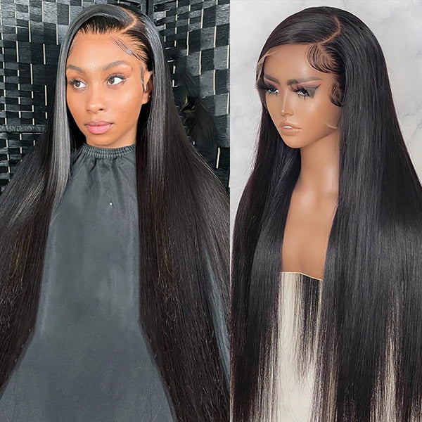 Straight Lace Front Wig 13x6 Lace Frontal Wig 40 Inch Glueless Human Hair Wigs