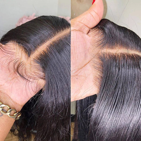 Straight Lace Front Wig 13x6 Lace Frontal Wig 40 Inch Glueless Human Hair Wigs