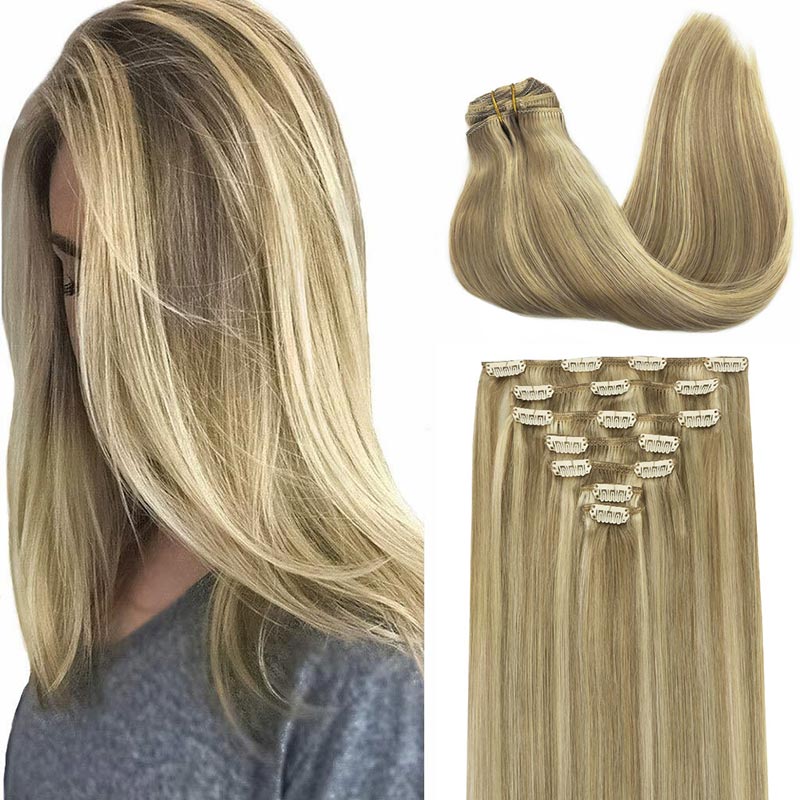 Light Blonde Highlights (16/22) Classic Clip-Ins