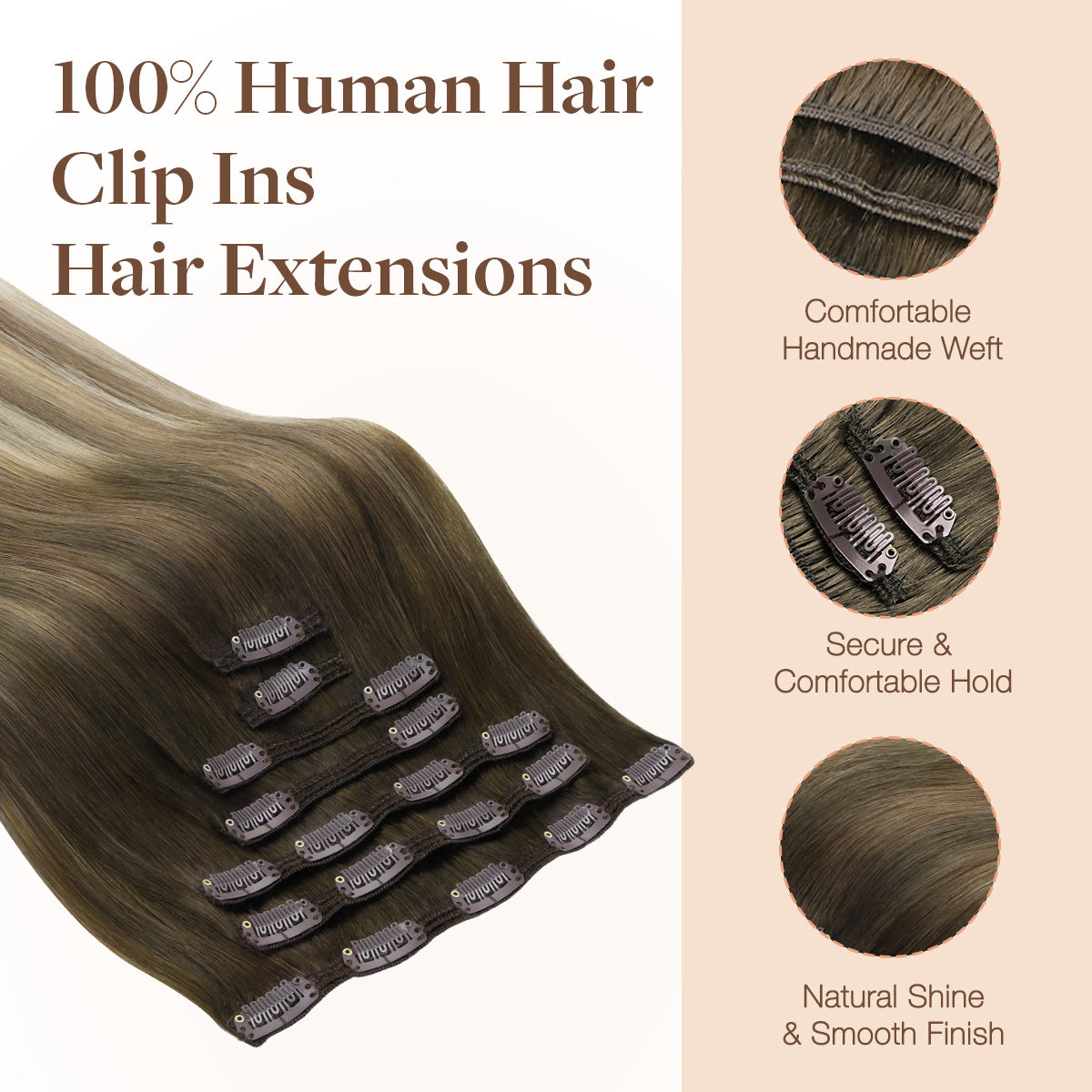Clip in Hair Extensions 150g
