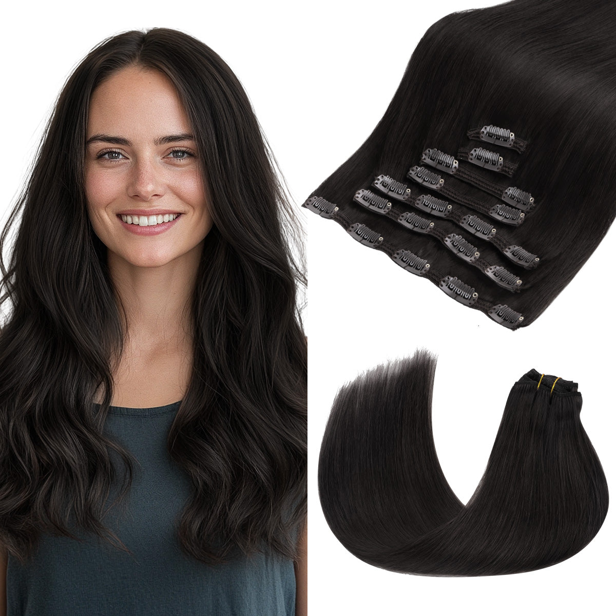 Clip in Hair Extensions 150g
