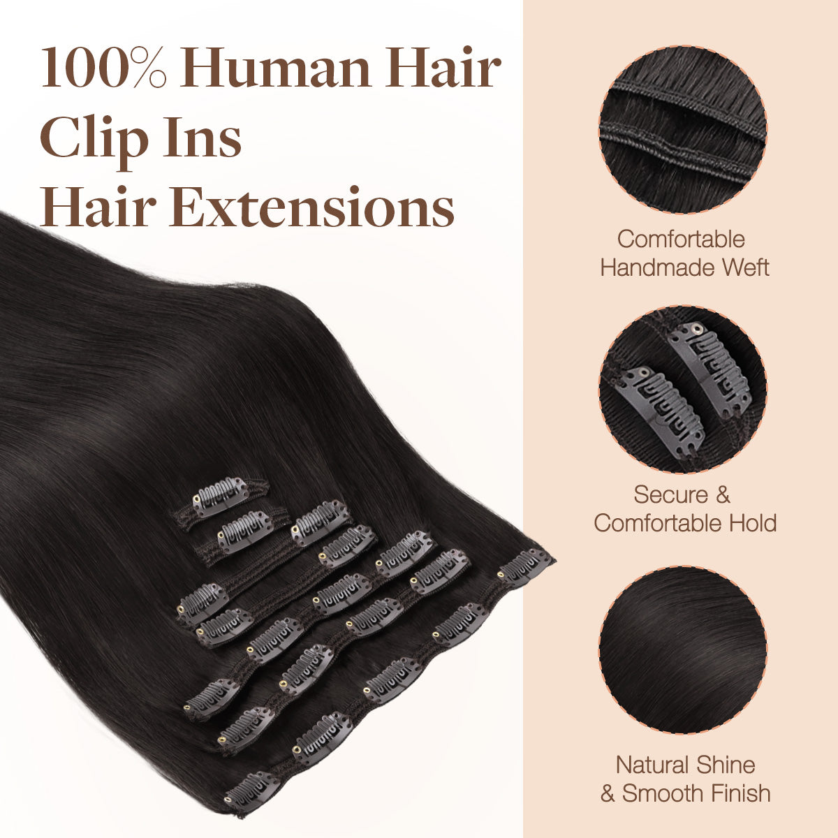 Clip in Hair Extensions 150g