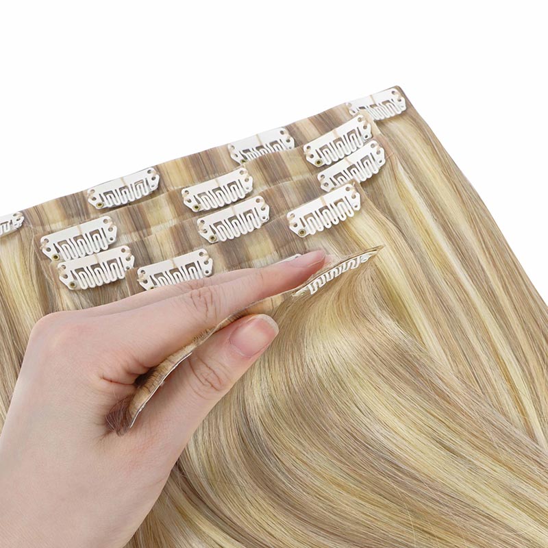 DIRTY BLONDE HIGHLIGHTS (18A/613A) SEAMLESS CLIP-INS