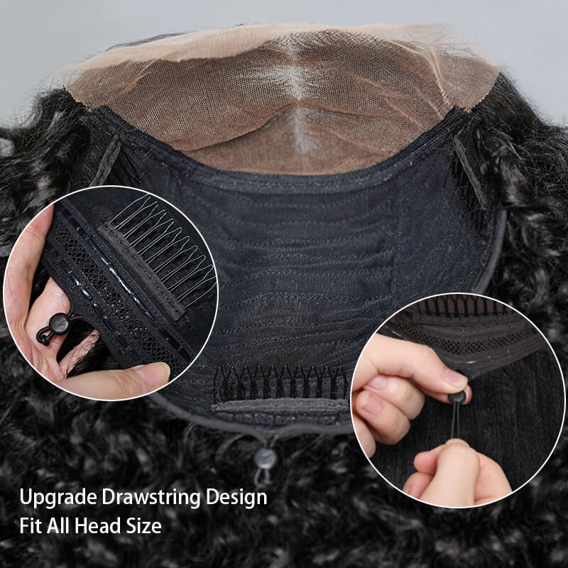 $199=30inch Deep Curly Glueless 13x4 HD Transparent Lace Front Wig Pre Plucked Brazilian Human Hair Wig No Code Needed
